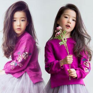 Family Matching Floral Embroidered Pullover