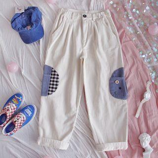 Pocket Patch Straight Leg Pants