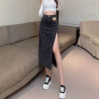 Straight High Split Dress