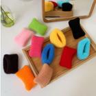 Plain Hair Tie Set Of 12 - Mixed Color - One Size