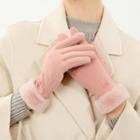 Faux Fur Touchscreen Gloves