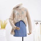 Flower Loose-fit Sweater