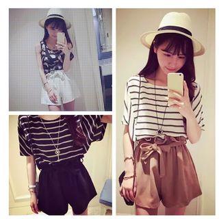 Tie Waist Wide Leg Shorts