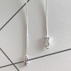 925 Sterling Silver Asymmetric Cat Threader Earring Silver - One Size