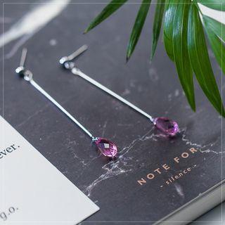 925 Sterling Silver Crystal Drop Earring
