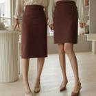 Basic Pencil Skirt In 2 Lengths