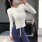Cropped Knit Sports Top