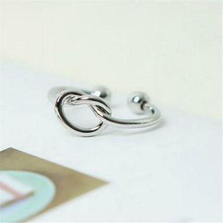 925 Sterling Silver Knot Open Ring Ring - Knot - One Size
