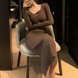 Knit Midi Sheath Dress