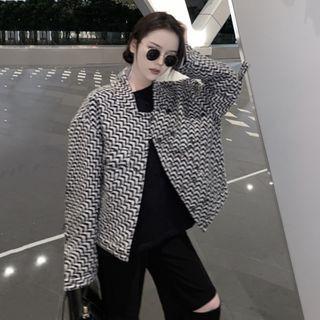 Patterned Jacket Black & White - One Size