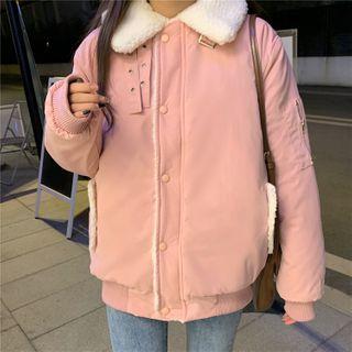 Fleece Trim Panel Jacket