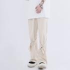 Embroidered Baggy Bootcut Pants