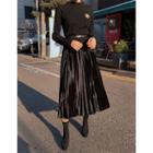 Dali Hotel Set: Knit Top + Velvet Pleat Skirt + Belt