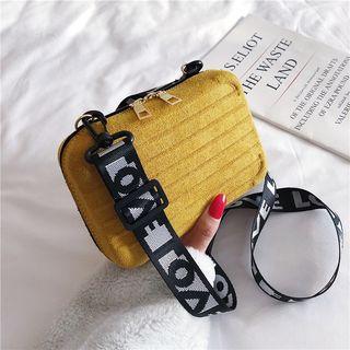 Velvet Zip Crossbody Bag