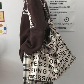 Lettering Tote Bag Off White - One Size