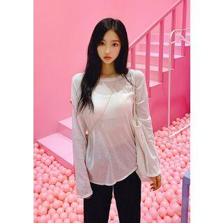 Cutout-back See-through Top