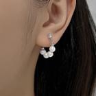 Faux Pearl Earring 1 Pc - Faux Pearl Earring - Silver - One Size