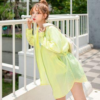 Tab-sleeve Windbreaker Jacket