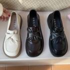 Plain Shirred Loafers