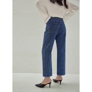 Seam-detail Baggy Jeans Blue - S