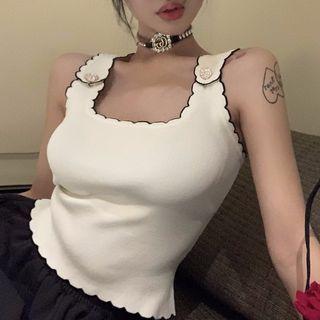 Button Sleeveless Top