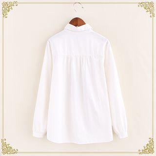 Long-sleeve Tiger Embroidery Shirt