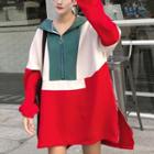 Color Block Hoodie 3 Colors - One Size