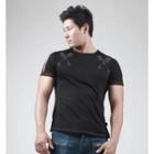 Skull Print Muscle-fit T-shirt