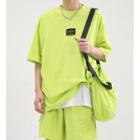 Set: Short-sleeve T-shirt + Shorts + Crossbody Bag