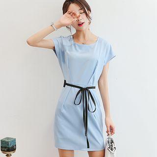 Short-sleeved Tunic With Sash