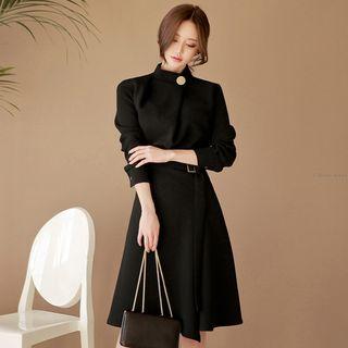 Long-sleeve A-line Coat Dress