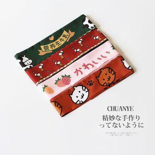 Printed Narrow Hair Tie
