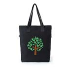 Heart Leaves Tree Canvas Tote Bag