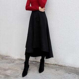 Slit Asymmetric Skirt