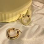 Geometric Glaze Earring Yellow - One Size