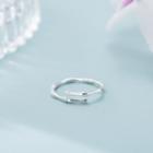 925 Sterling Silver Open Ring J107 - Silver - One Size