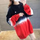 Gradient Color Long Pullover