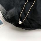 Faux Pearl Pendant Necklace 1 Piece - Necklace - Gold - One Size