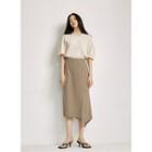 Asymmetric-hem Skirt Green - 66