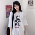 Skeleton Print T-shirt