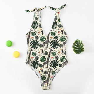 Tree Print Swimsuit