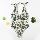 Tree Print Swimsuit