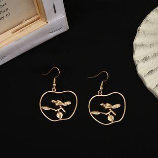 Perforated Bird Dangle Earring 1 Pair - Aea0847 - One Size