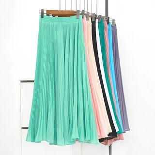 Plain Pleated Skirts