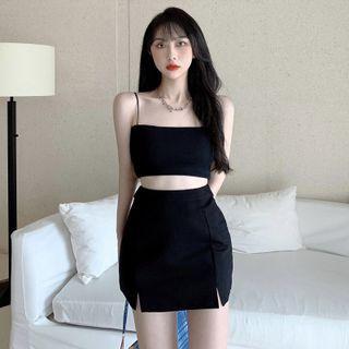 Crop Camisole Top / Mini Skirt