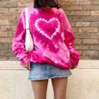 Tie-dye Heart Sweatshirt