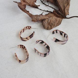 Leopard Print Acrylic Earring