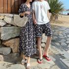 Couple Matching Short-sleeve Jumpsuit / T-shirt / Shorts