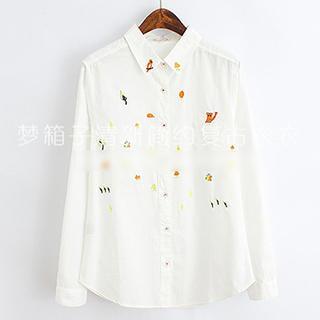 Pattern Embroidered Blouse