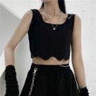 Chain Tank Top Black - One Size